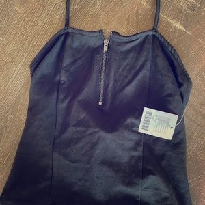 UO NWT zip halter top